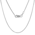 thumbnail image 1 of Sterling Silver 1mm Box Chain Necklace with lobster claw clasp Nickel Free Italy 30 inch, 1 of 3