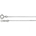 thumbnail image 1 of Sterling Silver 1mm Diamond Cut Cable 24" Chain, 1 of 2