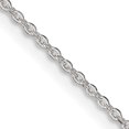 thumbnail image 1 of Sterling Silver 1mm Flat Link Cable Chain (20 X 1) Made In India qpe77-20, 1 of 5