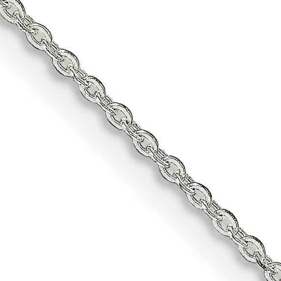 Sterling Silver 1mm Flat Link Cable Chain (20 X 1) Made In India qpe77-20