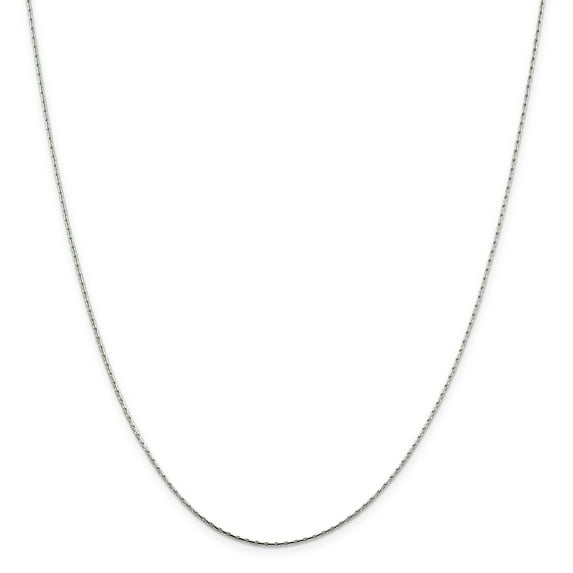 Sterling Silver 1mm Oval Box Chain