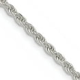 thumbnail image 1 of Sterling Silver 2.25mm Diamond-Cut Rope Chain (22 X 2.25) Made In Italy qdc050-22, 1 of 5