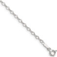 thumbnail image 1 of Sterling Silver 2.25mm Fancy Rolo Chain (7 X 2.25) Made In Italy qpe16-7, 1 of 4