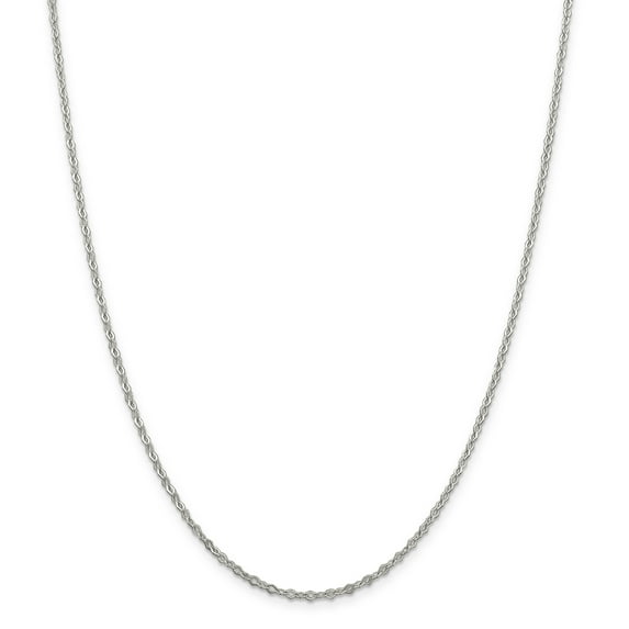 Sterling Silver 2.25mm Fancy Rolo Chain
