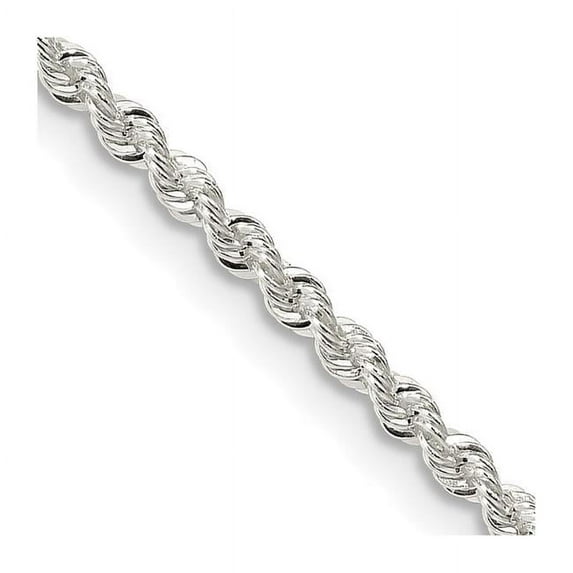 Sterling Silver 2.3 mm Solid 28 in. Rope Chain