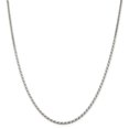 thumbnail image 1 of Sterling Silver 2.50mm Flat Rope Chain Necklace - 9.9 Grams - 20 Inch, 1 of 2