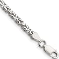 thumbnail image 1 of Sterling Silver 2.5mm Byzantine Chain (7 X 2.5) Made In Italy qbz060-7, 1 of 5