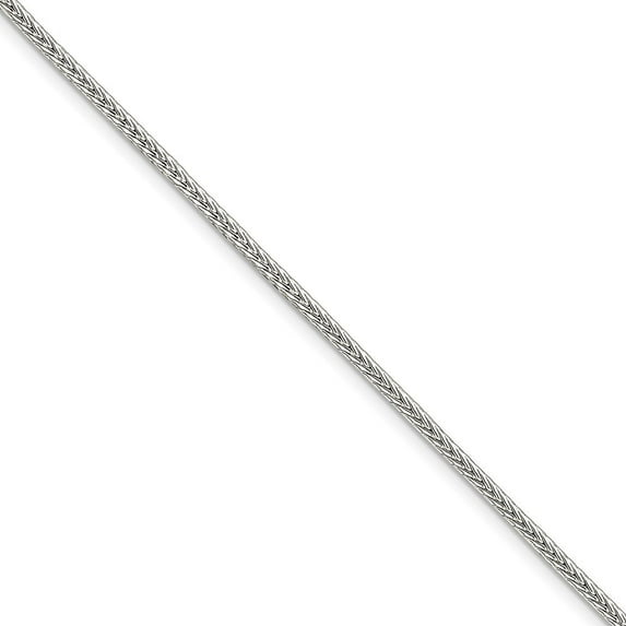 Sterling Silver 2.5mm D-Cut Round Franco Bracelet - 6.7 Grams - 7 Inch - Lobster Claw