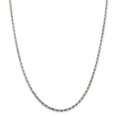 thumbnail image 1 of Sterling Silver 2.5mm Diamond-cut Rope Chain, 1 of 1
