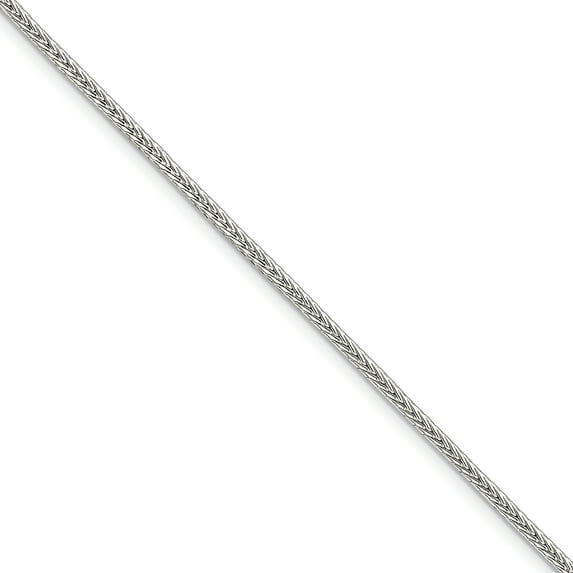 Sterling Silver 2.5mm Diamond-cut Round Franco Chain