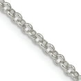 thumbnail image 1 of Sterling Silver 2.5mm Rolo Chain (28 X 2.5) Made In Italy qfc2-28, 1 of 5