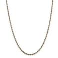 thumbnail image 1 of Sterling Silver 2.5mm Rose Vermeil Diamond-cut Rope Chain, 1 of 1
