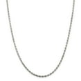 thumbnail image 1 of Sterling Silver 2.5mm Sparkle-Cut Rope Chain Necklace - 16.3 Grams - 26 Inch, 1 of 2