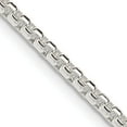 thumbnail image 1 of Sterling Silver 2.6mm Round Box Chain (22 X 2.6) Made In Italy qfc214-22, 1 of 5