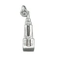 thumbnail image 1 of Sterling Silver 20" 1.2mm Box Chain 3D Empire State Building Pendant Necklace, 1 of 2