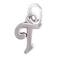 thumbnail image 1 of Sterling Silver 20" 1.2mm Box Chain Scrolled Letter T Pendant Necklace, 1 of 2