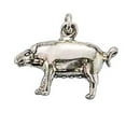 thumbnail image 1 of Sterling Silver 20" 1mm Box Chain 3D Plump Pig Pendant Necklace, 1 of 2