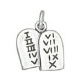 thumbnail image 1 of Sterling Silver 20" 1mm Box Chain 3D Ten Commandments Pendant Necklace, 1 of 2