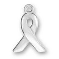 thumbnail image 1 of Sterling Silver 20" 1mm Box Chain Breast Cancer Awareness Ribbon Pendant Necklace, 1 of 2