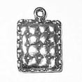 thumbnail image 1 of Sterling Silver 20" 1mm Box Chain Quilted Blanket Pendant Necklace, 1 of 2