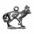 thumbnail image 1 of Sterling Silver 20" .8mm Box Chain 3D Detailed Fox Pendant Necklace, 1 of 2