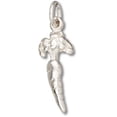 thumbnail image 1 of Sterling Silver 20" .8mm Box Chain 3D Small Carrot Leaves Pendant Necklace, 1 of 2