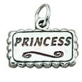 thumbnail image 1 of Sterling Silver 20" .8mm Box Chain Rectangular PRINCESS Word Pendant Necklace, 1 of 2