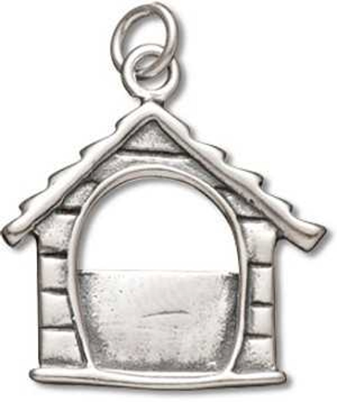 Dog House Picture Frame Charm Sterling Silver Dog House Picture Frame Charm Sterling Silver