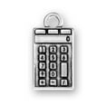 thumbnail image 1 of Sterling Silver 20" Unisex 1.5mm Box Chain 3D Math Calculator Pendant Necklace, 1 of 2