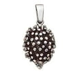 thumbnail image 1 of Sterling Silver 20" Unisex 1.5mm Box Chain 3D Porcupine Or Hedgehog Pendant Necklace, 1 of 2