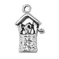 thumbnail image 1 of Sterling Silver 20" Unisex 1.5mm Box Chain 3D Wishing Well Rope And Bucket Pendant Necklace, 1 of 2
