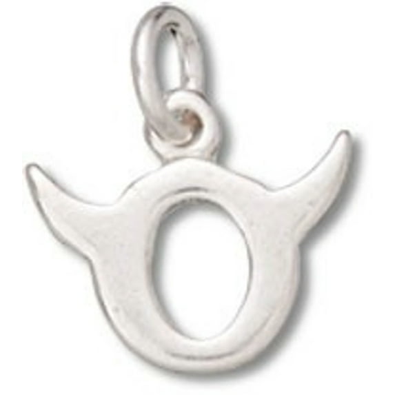Sterling Silver 20" Unisex 1.5mm Box Chain Small Taurus Zodiac Horoscope Symbol Pendant Necklace