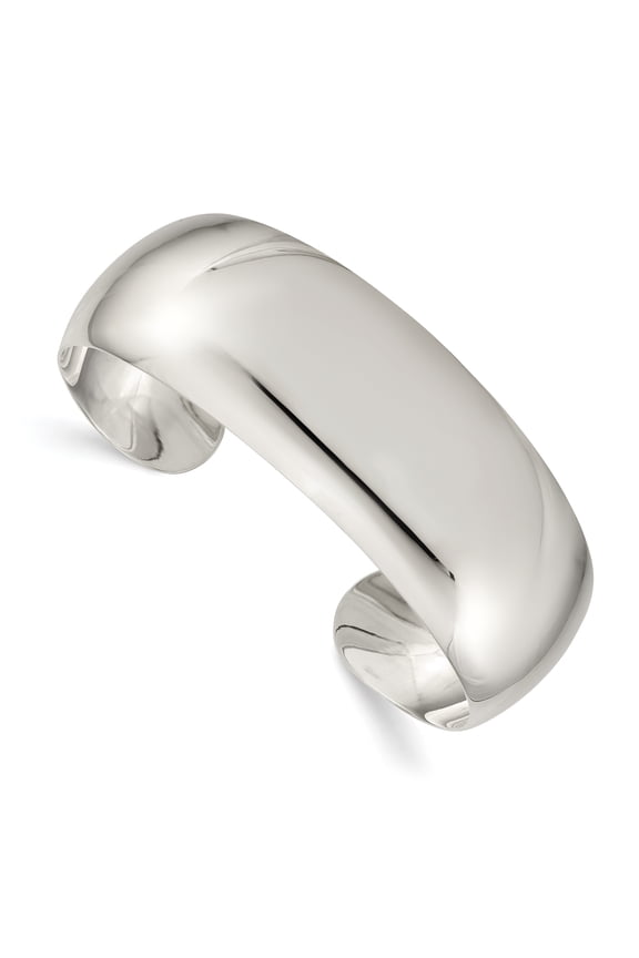 Sterling Silver 21mm Cuff Bangle