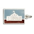 thumbnail image 1 of Sterling Silver 24" 1.2mm 3D San Antonio Texas The Alamo USA Mail Postcard Letter Pendant Necklace, 1 of 2