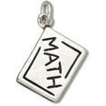 thumbnail image 1 of Sterling Silver 24" 1.2mm Box Chain 3D Math School Chalk Board Pendant Necklace, 1 of 2
