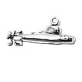 thumbnail image 1 of Sterling Silver 24" 1.2mm Box Chain 3D Military Navy Submarine Pendant Necklace, 1 of 2