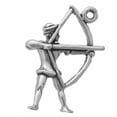 thumbnail image 1 of Sterling Silver 24" 1mm Box Chain 3D Robin Hood Archer Pendant Necklace, 1 of 2