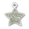 thumbnail image 1 of Sterling Silver 24" 1mm Box Chain Crystal Bling Star Pendant Necklace, 1 of 2
