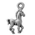 thumbnail image 1 of Sterling Silver 24" 1mm Box Chain Mini Standing Horse Pendant Necklace, 1 of 2