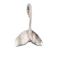 thumbnail image 1 of Sterling Silver 24" 1mm Box Chain Small Whale Tail Fluke Pendant Necklace, 1 of 2