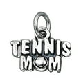 thumbnail image 1 of Sterling Silver 24" 1mm Box Chain TENNIS MOM Word Pendant Necklace, 1 of 2