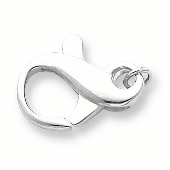 Sterling Silver 24.8 x 15mm Fancy Lobster Clasp
