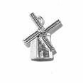 thumbnail image 1 of Sterling Silver 24" .8mm Box Chain 3D Dutch Windmill Pendant Necklace, 1 of 2