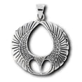 thumbnail image 1 of Sterling Silver 24" .8mm Box Chain Eagle Hawk Or Other Bird Of Prey Pendant Necklace, 1 of 2