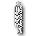 thumbnail image 1 of Sterling Silver 24" .8mm Box Chain I Triple Heart Love Chocolate Candy Bar Bite Pendant Necklace, 1 of 2