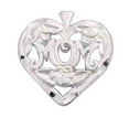 thumbnail image 1 of Sterling Silver 24" .8mm Box Chain MOM Flowers Inside Of Heart Pendant Necklace, 1 of 2