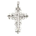 thumbnail image 1 of Sterling Silver 24" .8mm Box Chain Open Filigree Christian Cross Pendant Necklace, 1 of 2