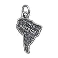 thumbnail image 1 of Sterling Silver 24" .8mm Box Chain South America Continent Pendant Necklace, 1 of 2