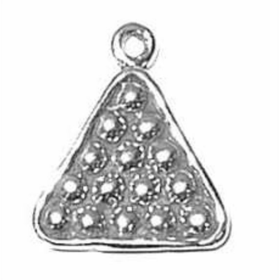 Sterling Silver 24" Unisex 1.5mm Box Chain 3D Billiard Pool Balls Racked Pendant Necklace
