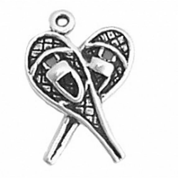 Sterling Silver 24" Unisex 1.5mm Box Chain 3D Pair Of Snow Shoes Pendant Necklace